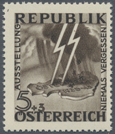 Österreich: 1946, Antifaschistische Austellung "Niemals Vergessen", Die Beiden Unverausgabten Werte - Sonstige & Ohne Zuordnung