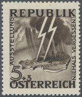 Österreich: 1946, Antifaschistische Austellung "Niemals Vergessen", Die Beiden Unverausgabten Werte - Sonstige & Ohne Zuordnung