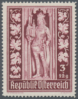 Österreich: 1946, Stephansdom, Komplette Serie Von Zehn Werten Je Als Probedruck In Abweichenden Far - Andere & Zonder Classificatie