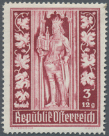 Österreich: 1946, Stephansdom, Komplette Serie Von Zehn Werten Je Als Probedruck In Abweichenden Far - Other & Unclassified