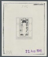 Österreich: 1946, 5 Gr. + 20 Gr. "Stephansdom", Phasendruck In Schwarz (1. Phase), Einzelabzug Im Kl - Sonstige & Ohne Zuordnung