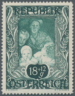 Österreich: 1947, 18 Gr. + 12 Gr. "Kunstausstellung", 22 Verschiedene Farbproben In Linienzähnung 14 - Other & Unclassified