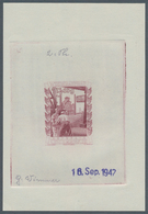 Österreich: 1948, 75 Gr. + 35 Gr. "Wiederaufbau", Phasendruck In Bräunlichlila (2. Phase), Einzelabz - Sonstige & Ohne Zuordnung