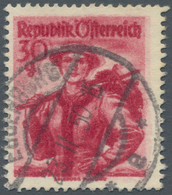 Österreich: 1948, Dauerserie "Trachten", 30 Gr. Lilarot Mit Markantem Doppeldruck, Sauber Und Zeitge - Sonstige & Ohne Zuordnung