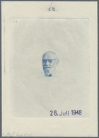 Österreich: 1948, 1 Sch. "Dr.Karl Renner", Fünf Phasendrucke In Blau (1.-5. Phase), Je Einzelabzug I - Other & Unclassified