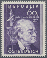 Österreich: 1950, 60 Gr. "Josef Madersperger", Farbprobe In Abweichenden Hellerem Violettton Und Mit - Other & Unclassified