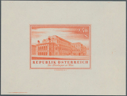 Österreich: 1955, 2.40 Sch. "Staatsoper", Einzelabzug In Orange Auf Ungummiertem Papier, Unsigniert. - Sonstige & Ohne Zuordnung