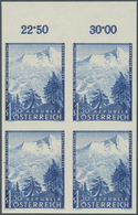 Österreich: 1958. Alpine Ski-Weltmeisterschaft In Badgastein, Mit Der Abart "Ungezähnt" Im Postfrisc - Sonstige & Ohne Zuordnung