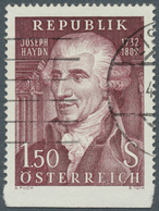 Österreich: 1959, 1.50 Sch. "Joseph Haydn" Mit Abart "unten Ungezähnt", Sauber Gestempeltes Bedarfss - Other & Unclassified