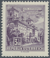 Österreich: 1962, Freimarken "Bauwerke", 3.50 Sch. "Schloß Esterhazy", Farbprobe In Dunkelrötlichvio - Sonstige & Ohne Zuordnung