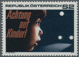 Österreich: 1971, 2 Sch. "Verkehrssicherheit" Mit Abart "Farbe Opalgrün (Licht) Fehlend", Postfrisch - Sonstige & Ohne Zuordnung