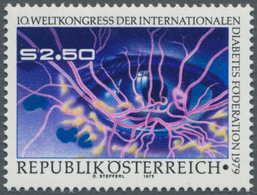 Österreich: 1979. Weltkongreß Der Intl. Diabetes-Föderation, Mit Der Abart "Farbe Hellblau (nur In D - Other & Unclassified