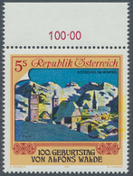 Österreich: 1991. Kitzbühel Im Winter - Gemälde Von Alfons Walde (1891/1958) Mit Der Abart "Farbe Ge - Other & Unclassified