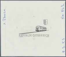 Österreich: 1994, 5.50 Sch. "Gailtalbahn", Drei Phasendrucke In Schwarz (1.-3. Phase), Je Einzelabzu - Other & Unclassified