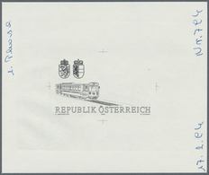 Österreich: 1994, 6 Sch. "Murtalbahn", Drei Phasendrucke In Schwarz (1.-3. Phase), Je Einzelabzug Im - Sonstige & Ohne Zuordnung