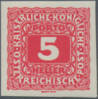 Österreich - Portomarken: 1916, 5 H. Bis 10 Kr., Komplette Serie Von Elf Werten UNGEZÄHNT, Postfrisc - Postage Due