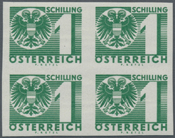 Österreich - Portomarken: 1935, Ziffern/Wappen, 1 Gr. Bis 10 Sch., Komplette Serie In Ungezähnten 4e - Portomarken