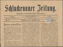 Österreich - Zeitungsstempelmarken: 1877, 1 Kreuzer Ultramarin, Type I, Links Und Rechts Breitrandig - Zeitungsmarken