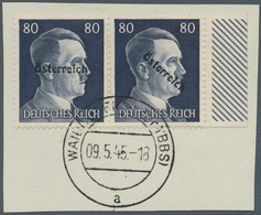 Österreich - Lokalausgaben 1945 - Waidhofen: 1945, 80 Pfg. 2. Ausgabe Im Seltenen, Bis Dato In Diese - Andere & Zonder Classificatie