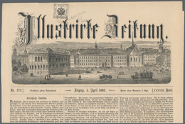 Österreich - Lombardei Und Venetien - Zeitungsstempelmarken: 1859, 1 Kreuzer Schwarz, Type I, Links - Lombardy-Venetia