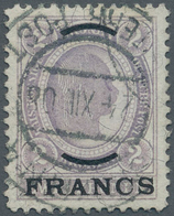Österreichische Post Auf Kreta: 1904, 2 Fr. Auf 2 Kr. Violettgrau Sauber Gestempelt, Signiert G.Zenk - Eastern Austria
