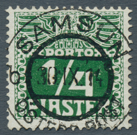 Österreichische Post In Der Levante - Portomarken: 1908, ¼ Piaster Bis 30 Piaster In B-Farbe Dunkelg - Levant Autrichien