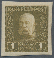 Österreichisch-Ungarische Feldpost - Allgemeine Ausgabe: 1915, Franz Joseph Entgültige Ausgabe 1 H - - Sonstige & Ohne Zuordnung