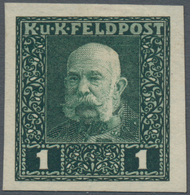 Österreichisch-Ungarische Feldpost - Allgemeine Ausgabe: 1915, Franz Joseph Entgültige Ausgabe 1 H - - Sonstige & Ohne Zuordnung