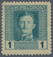 Österreichisch-Ungarische Feldpost - Allgemeine Ausgabe: 1917 Kaiser Karl I Komplette Postfrische Ga - Sonstige & Ohne Zuordnung