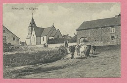 Belgique - REMAGNE - Eglise - Vaches - Feldpost - Guerre 14/18 - Autres & Non Classés