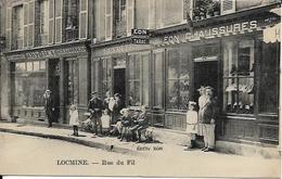 LOCMINE, Rue Du Fil, Maison EON, Buvette - Chaussures - édition De Cartes Postales - Locmine