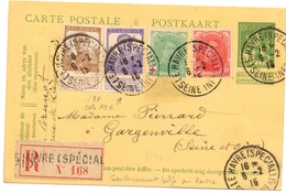 Carte Postale Du Bureau Spécial Du Havre 6/2/1915 Recommandé Très Bon état Texte Intéressant - Otros & Sin Clasificación