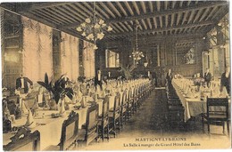 MARTIGNY LES BAINS (88) Salle à Manger Du Grand Hotel Des Bains - Autres & Non Classés