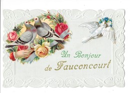 FAUCONCOURT (88) Carte Fantaisie Bonjour De - Autres & Non Classés