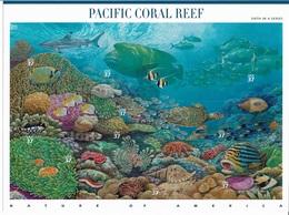 US 2004 Sheet PACIFIC CORAL REEF Marine Life Nature Of America,Scott # 3831,VF-XF MNH** - Hojas Completas