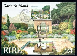 1989 IRELAND NATIONAL PARKS GARDENS GARINISH ISLAND MAXIMUM CARD - Maximumkaarten