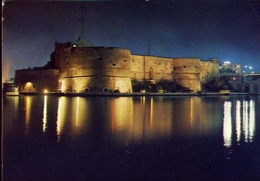 Taranto - Castel S.angelo Di Notte - Formato Grande Viaggiata – E 9 - Taranto