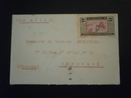 AOF MAURITANIE SENEGAL TIMBRE LETTRE ENVELOPPE COVER AVION SAINT LOUIS BORDEAUX GIRONDE MIXTE - Cartas & Documentos