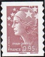 France Autoadhésif ** N°  488 Au Modèle 4475 - Marianne De Beaujard - 0.95 Eur. Lilas Brun Clair - Unused Stamps