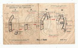 Ticket D'entrée , 1 Franc , Association Pour La Restauration Du Château De CHILLON , Veytaux , Suisse , Frais Fr 1.45 E - Tickets D'entrée