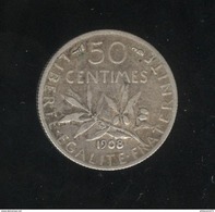 50 Centimes France 1908 - TTB - Autres & Non Classés
