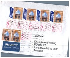 (159) Netherlands To Australia - Large Commercially Posted Cover With Many Stamps (open By Customs) - Brieven En Documenten