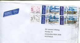 (159) Netherlands To Australia - Large Commercially Posted Cover With Many Stamps (open By Customs) - Briefe U. Dokumente