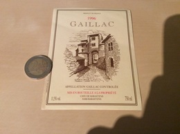 Etiquette De Vin 1996 «GAILLAC - LA PORTE DES ORMEAUX-CORDES - CAVE DE RABASTENS (81)» - Gaillac