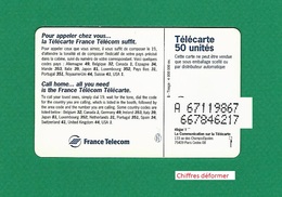 VARIÉTÉS FRANCE TÉLÉCARTE 05 / 96 F656 970 .JD SO3 TÉLÉCARTE CALL HOME 96   50 UNITÉ   UTILISÉE - Variétés