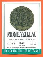 étiquette Vin De Monbazillac Alvinalco à Marloie Belgique - 75 Cl - Monbazillac