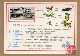 CPA - CASTELNAU-le-LEZ (34) -Carte D'illustrateur Avec Petite Photo Encartée Des Années 60 / 70 - Souligner Le Mot ... - Castelnau Le Lez