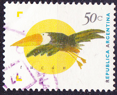 Argentinien - Riesentukan (Ramphastos Toco) (MiNr. 2254 A) 1995 - Gest Used Obl - Oblitérés