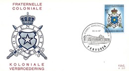 FDC 'Koloniale Verbroedering. Ter Ere Van De Oudstrijders In Belgische COngo', 26 Juni 1967 - 1961-1970