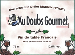 " AU DOUBS GOURMET  "  Une Selection DIDIER MAGNIN FEYSOT  .. - Collections, Lots & Séries